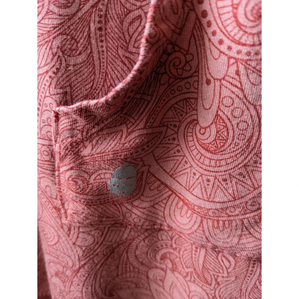 Slightly Buddha Bamboo Lounge Set Pink Paisley Tunic & Harem Pants OS